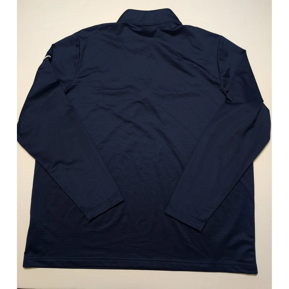 NIKE Detroit Tigers MLB Quarter Zip Pullover Mens XXL Navy Team Issue